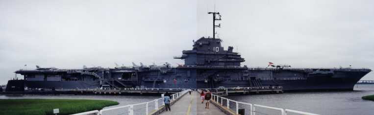 Carrier USS Yorktown, Charleston Habour